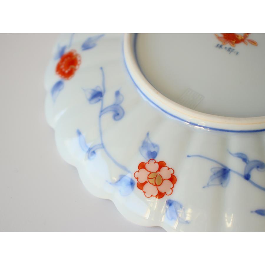 林九郎窯 古伊万里様式 見込菊花紋 プレート19cm 波佐見焼 6号 : 雑貨