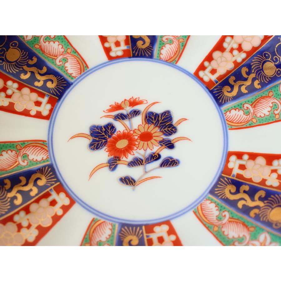 林九郎窯 古伊万里様式 見込菊花紋 プレート16cm 波佐見焼 5号 : 雑貨