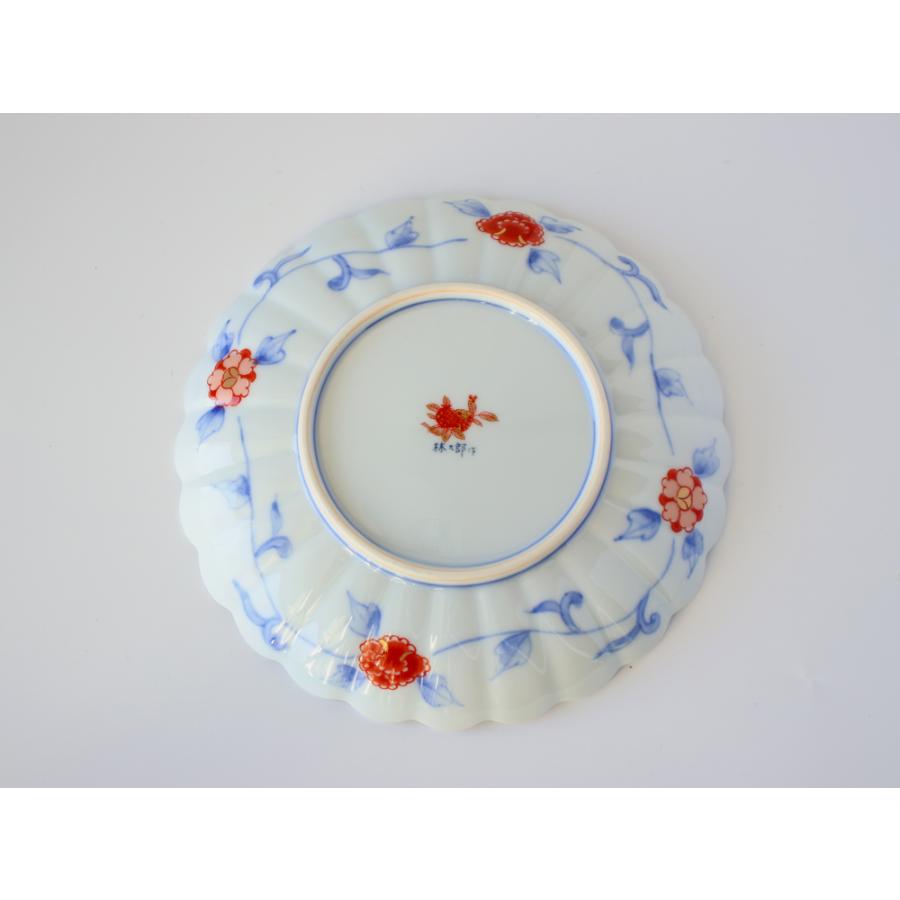 林九郎窯 古伊万里様式 見込菊花紋 プレート16cm 波佐見焼 5号 : 雑貨