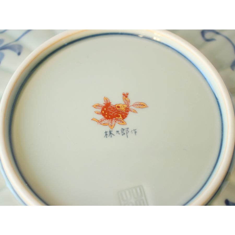 林九郎窯 古伊万里様式 見込菊花紋 プレート16cm 波佐見焼 5号 : 雑貨