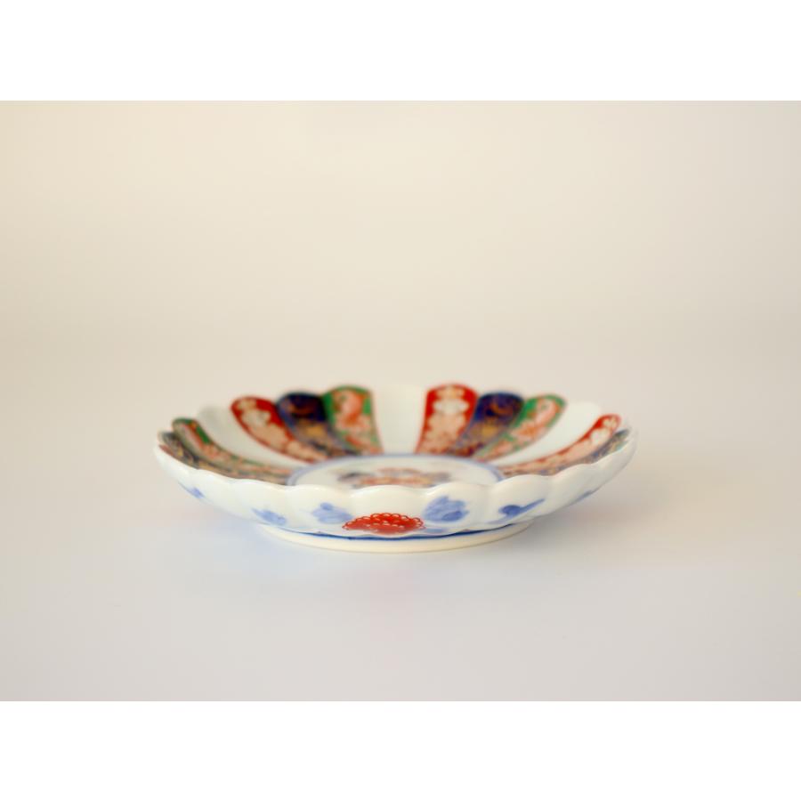 林九郎窯 古伊万里様式 見込菊花紋 プレート10cm 波佐見焼 3号 : 雑貨