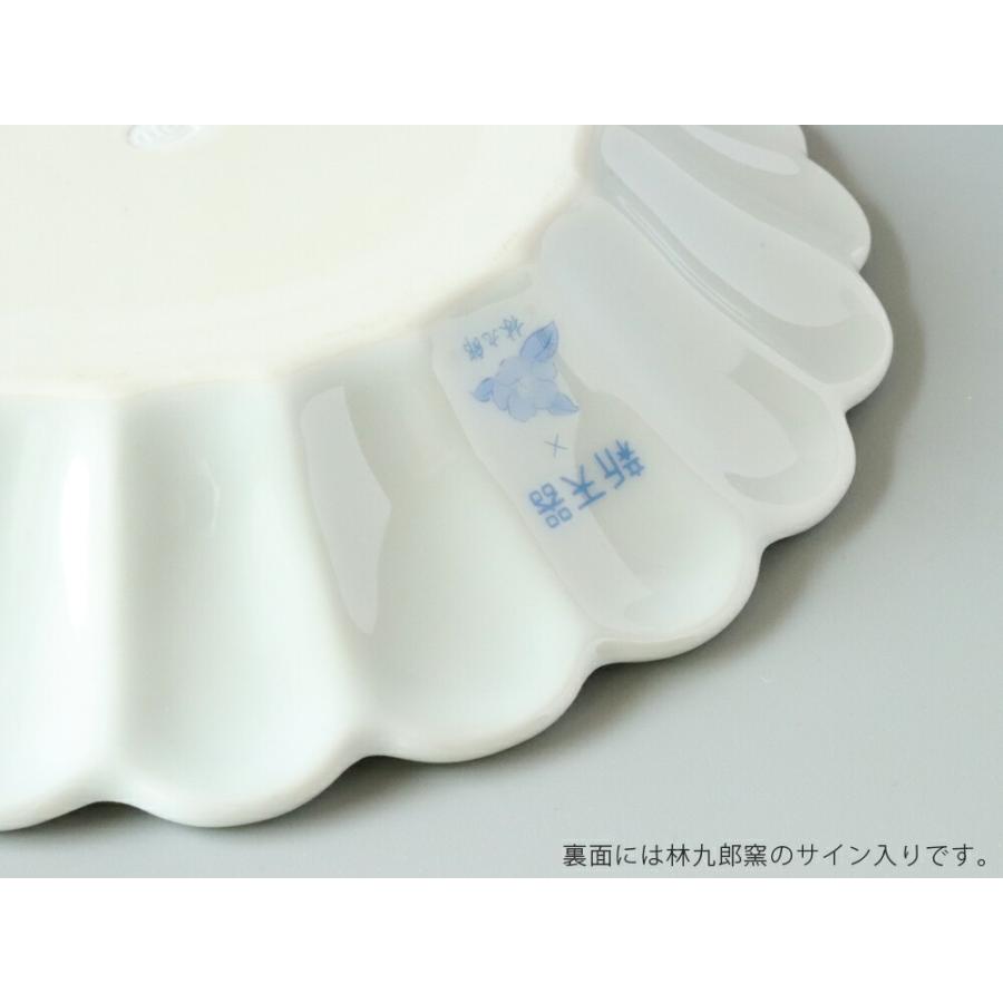 林九郎窯 古伊万里様式 花離宮 15cm 丸皿 ピンク / ブルー 七宝柄