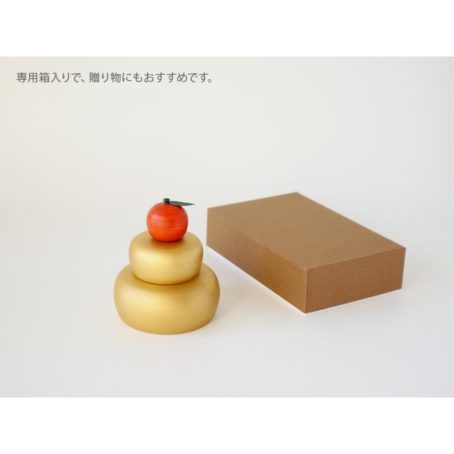 【美品】木製鏡餅　お正月　飾り 斉藤漆芸 鏡餅 小 金 お正月飾り 鏡もち 木製 漆 純金 金運 : 雑貨のお