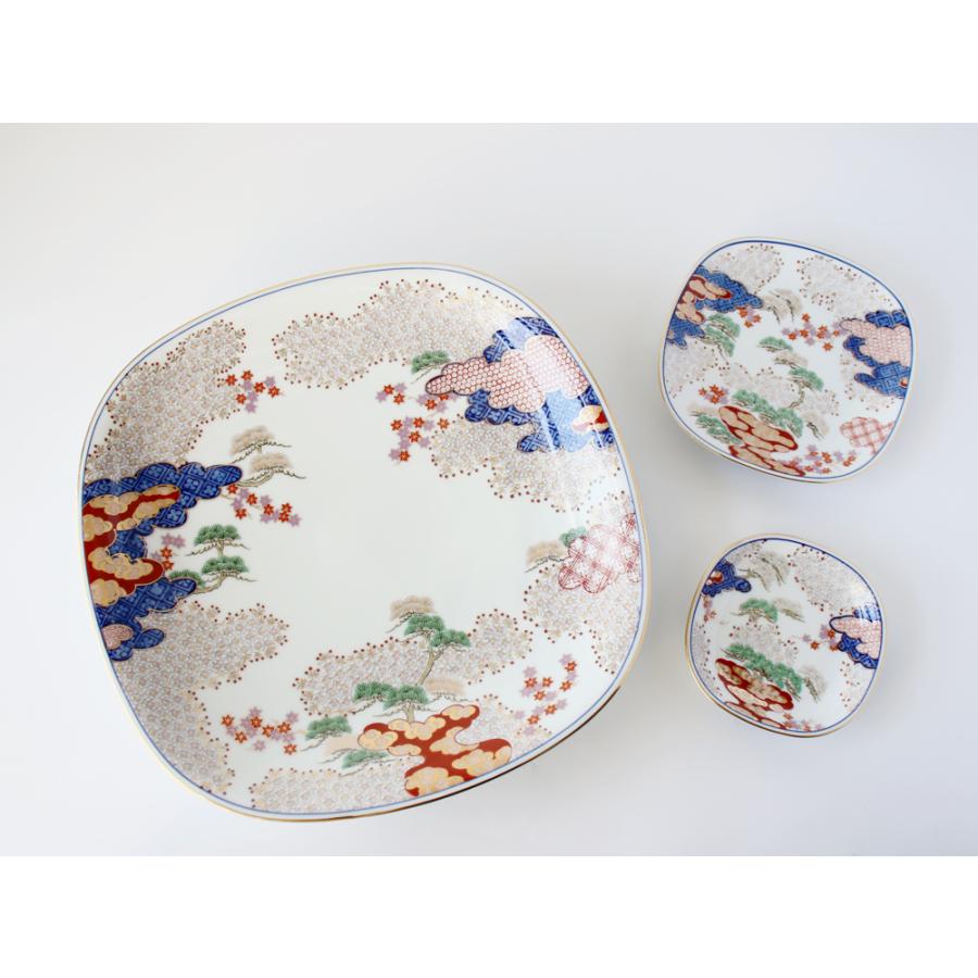 有田焼 賞美堂 春秋文 盛皿 木箱入 S-3032 30cm : 雑貨のお店セレクト