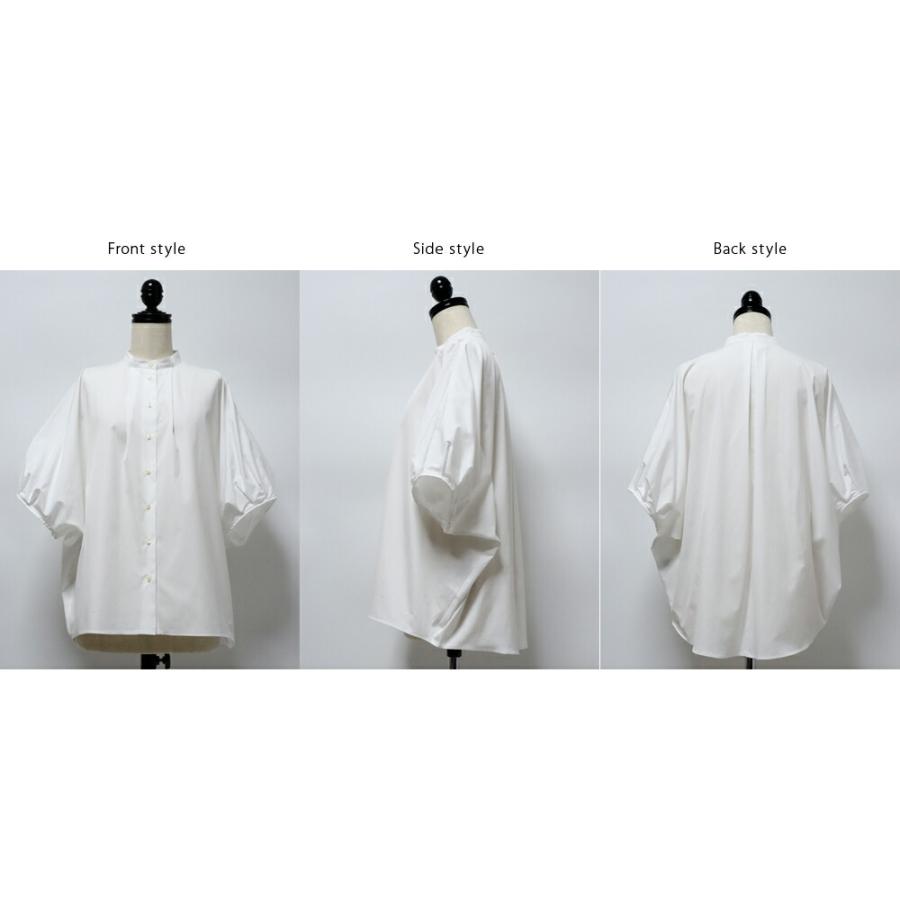 スタンプアンドダイアリー 綿100％生地 タックドルマンスリーブ