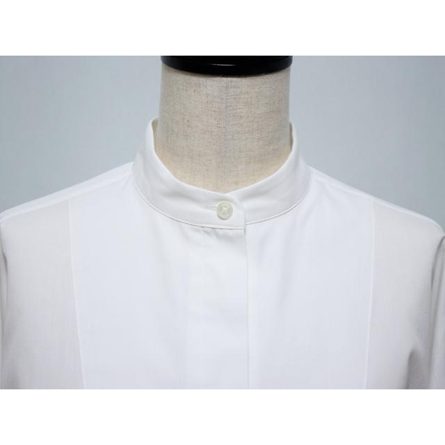 【美品】TICCA ティッカ　ビブヨークシャツ　ホワイト　白　長袖　シャツ　綿 TICCA テイッカ ホワイト ビブヨークシャツ ブラウス 長袖