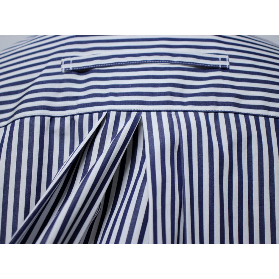 人気✨TICCA スクエアロングシャツ ストライプ シャツワンピース ネイビー TICCA スクエアビッグシャツワンピース tbds-017 ティッカ
