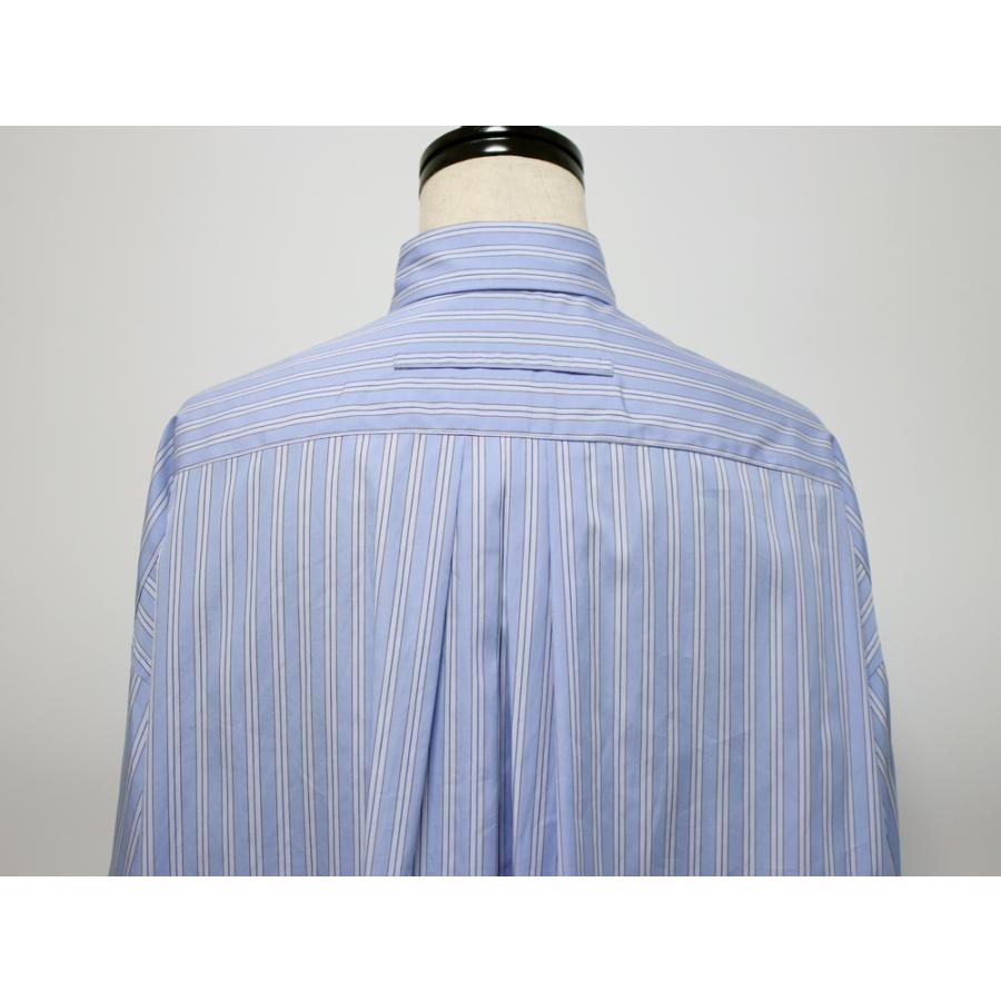 TICCA ティッカ スクエアビッグシャツ ブルー×ホワイト ストライプ TICCA (ティッカ) スクエアビッグシャツ