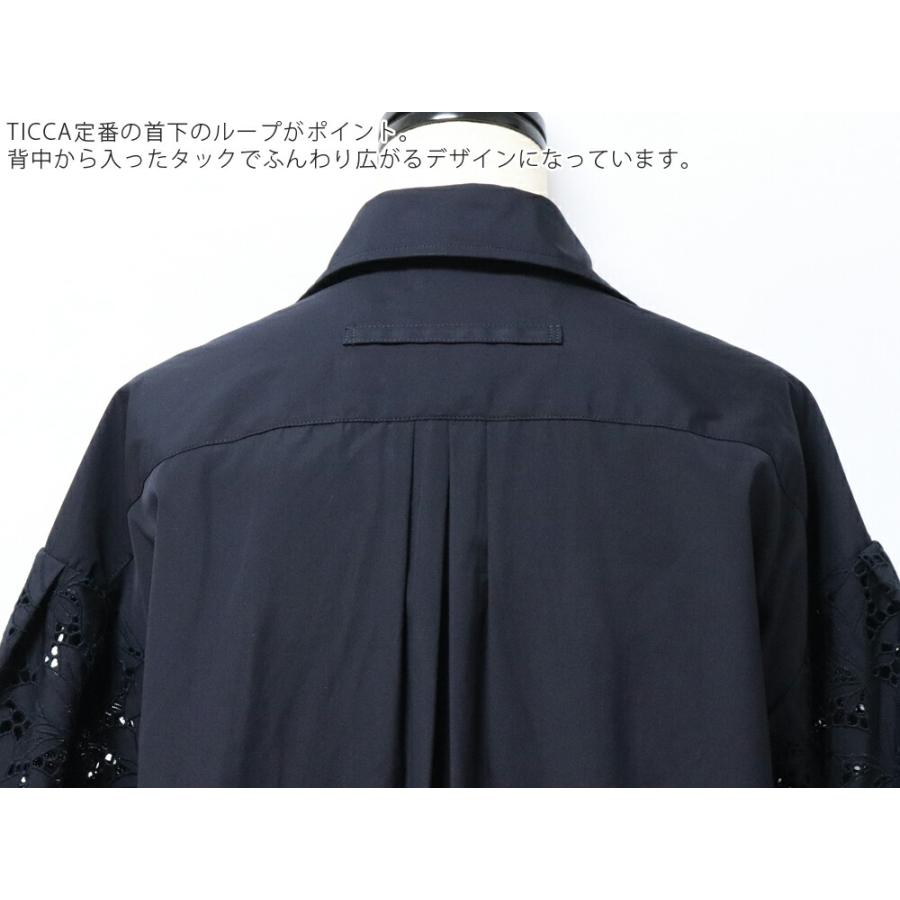 TICCA（ティッカ） フラワーレース パフスリーブ ワンピース tbes-114