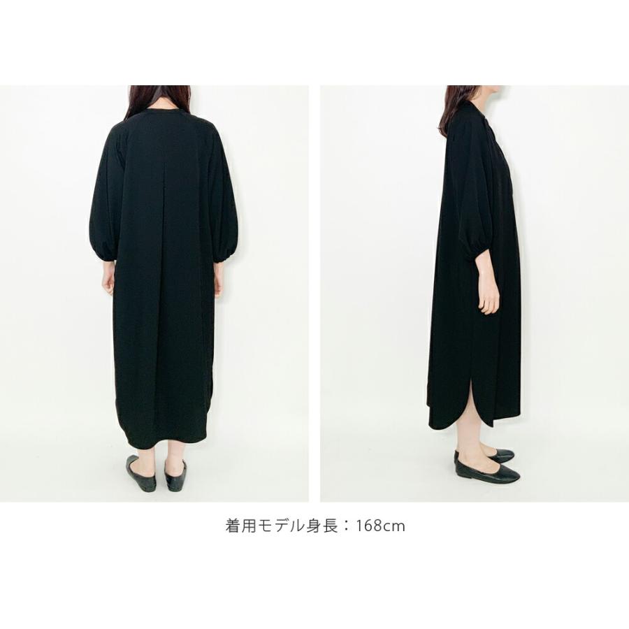 TICCA（ティッカ） ドットパフスリーブドレス ブラック TBEA-202 接触