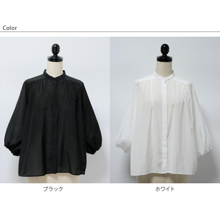 TICCA（ティッカ） ギャザーパフスリーブブラウスtbes141ブラック