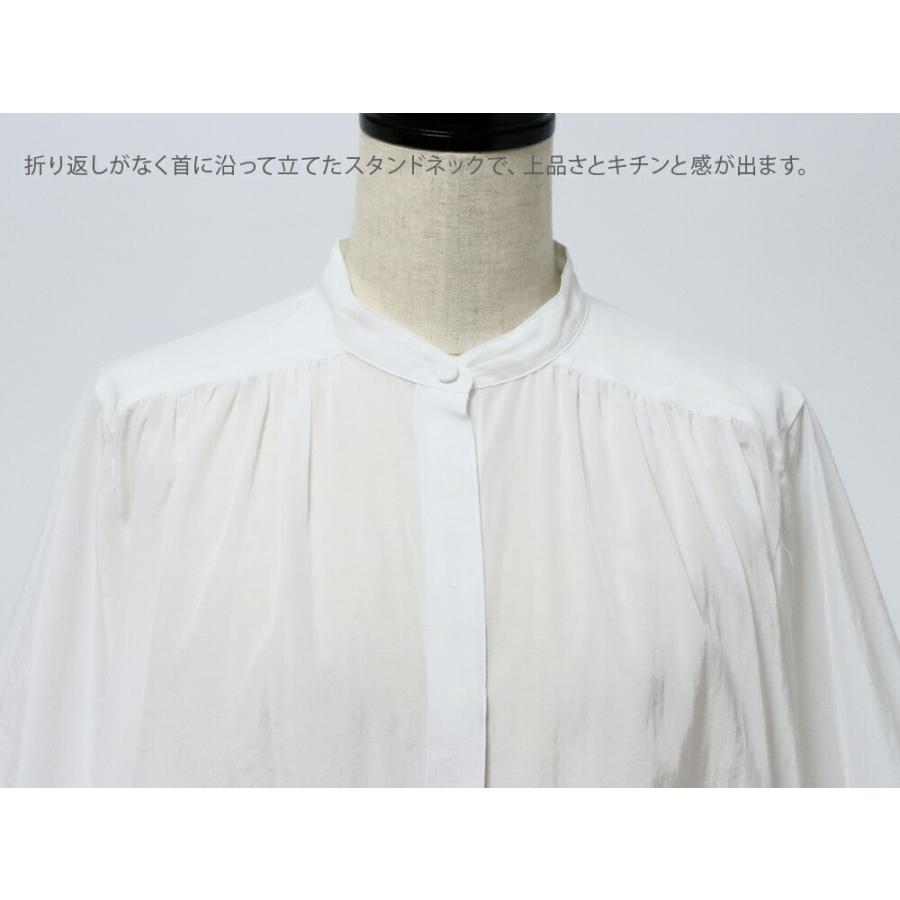 Acka ホワイト パフスリーブ ブラウス TICCA（ティッカ） ギャザーパフスリーブブラウスtbes141ブラック