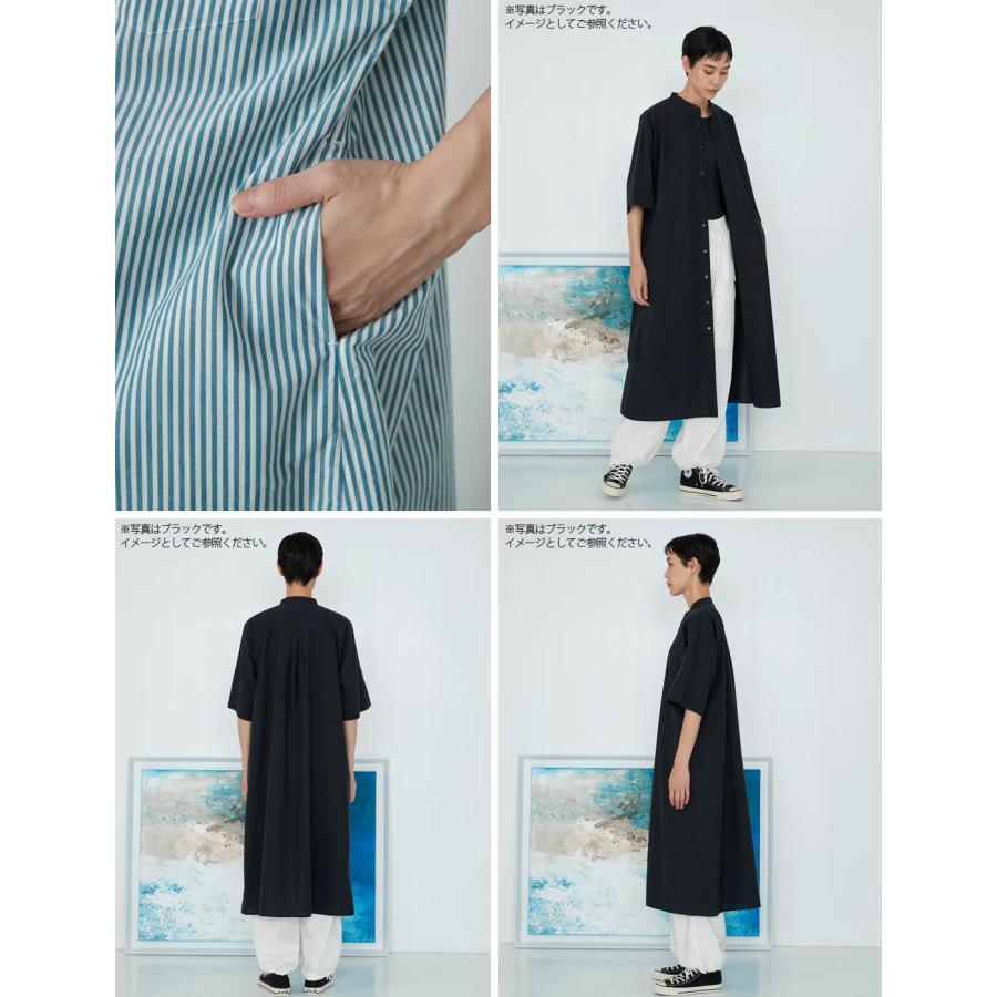 TICCA ティッカ 綿100％生地 ハーブノーカラー 半袖 シャツ