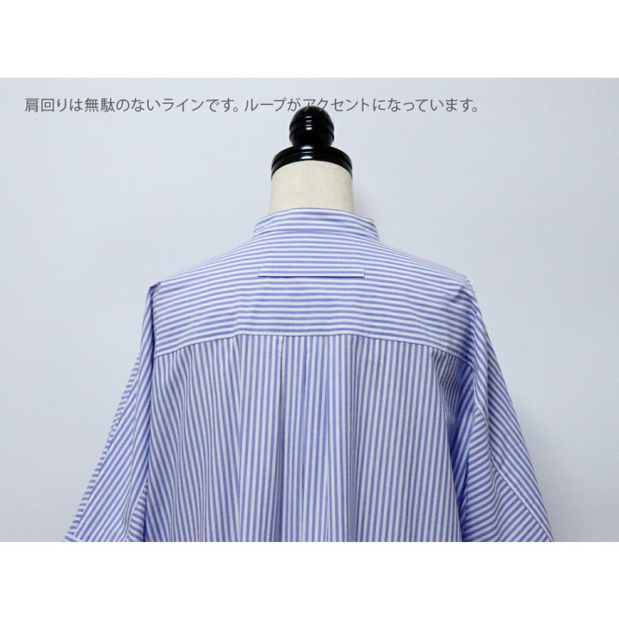 TICCA（ティッカ） 綿100％生地 ハーブノーカラー 半袖 シャツ