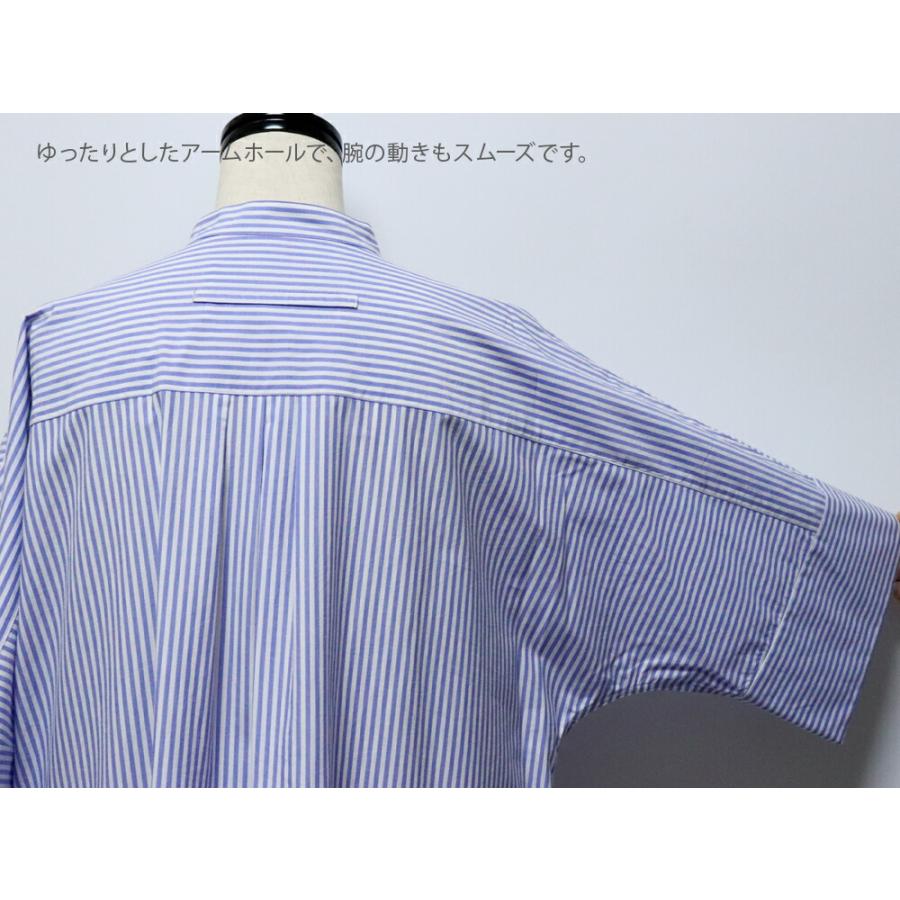 TICCA ティッカ 綿100％生地 ハーブノーカラー 半袖 シャツ