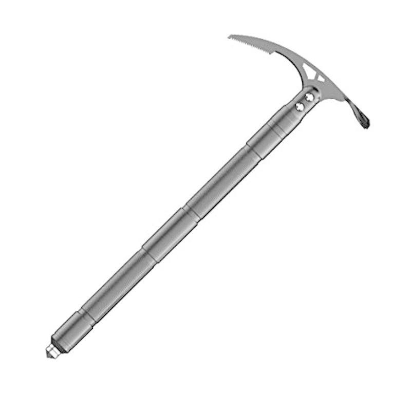 Yogogoshop 戸外多機能つるはし双頭小鋤アイスアックス ゴルジュハンマー 登山用ピッケル 軽量 クライミング アイスハンマー 自己逮 メーカー包装済