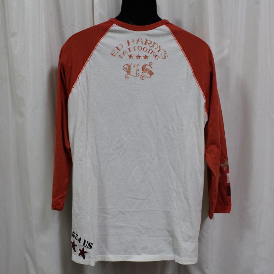 エドハーディー ED HARDY メンズ7分袖Tシャツ Lサイズ EH439 新品 アメリカ製 DESERT RAT｜selectshop-blume｜04