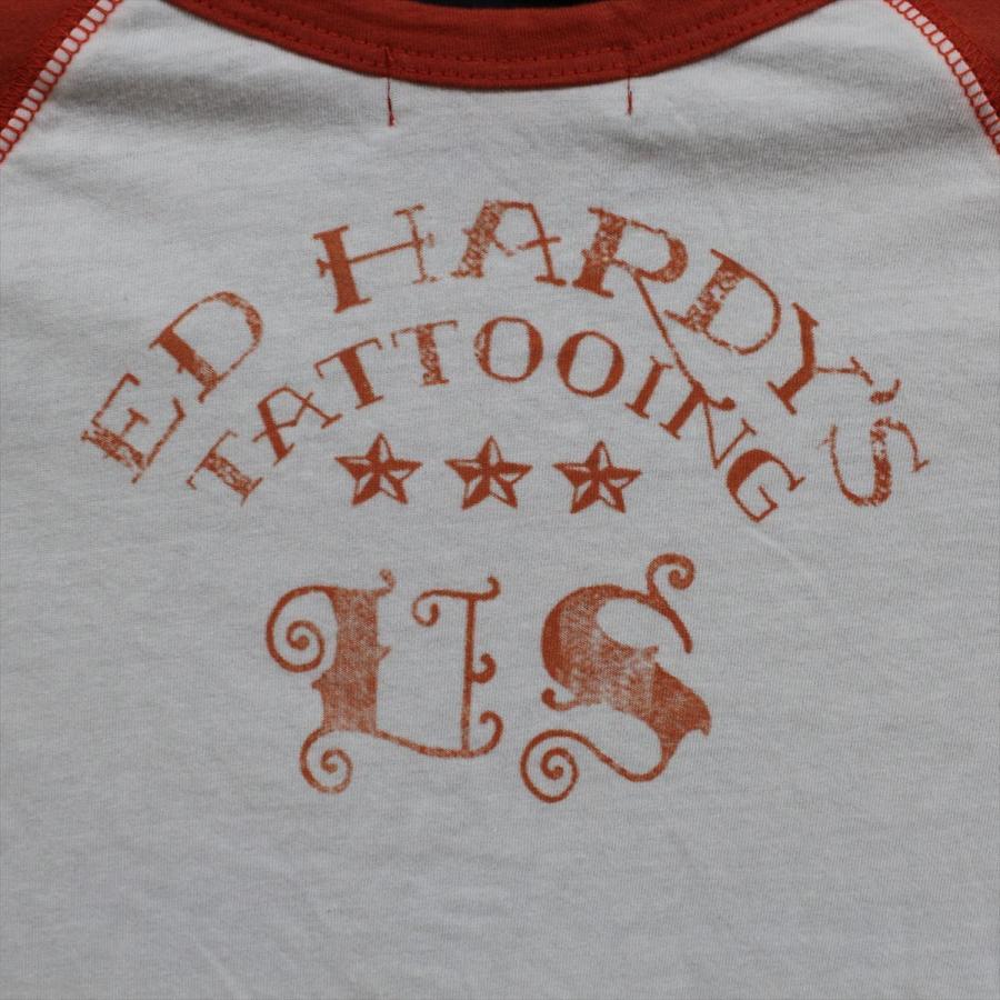 エドハーディー ED HARDY メンズ7分袖Tシャツ Lサイズ EH439 新品 アメリカ製 DESERT RAT｜selectshop-blume｜05