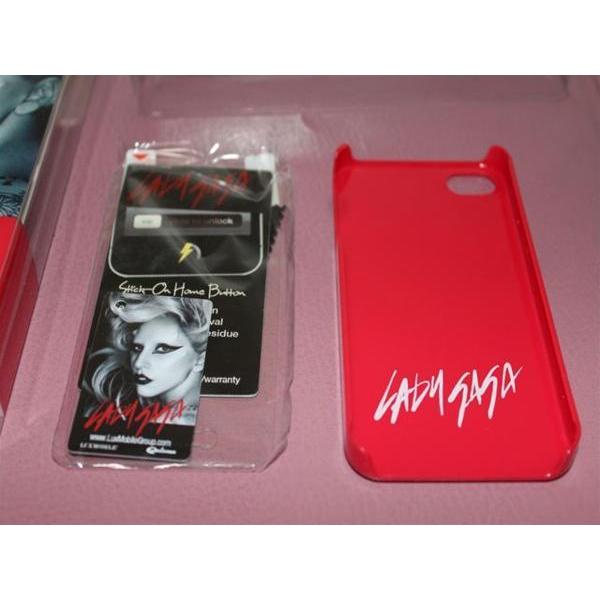 Lady GaGa レディーガガ iPhone 4S用 アイフォンケース タイプF 新品 レッド｜selectshop-blume｜03