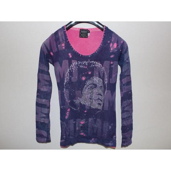 アイコニック ICONIC レディース 長袖 Tシャツ パープル Mサイズ Michael Jackson 新品 マイケルジャクソン