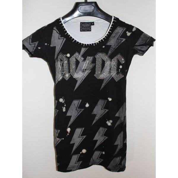 アイコニック SADISTIC ACTION ICONIC レディース 半袖Tシャツ ブラック AC/DC Sサイズ 新品