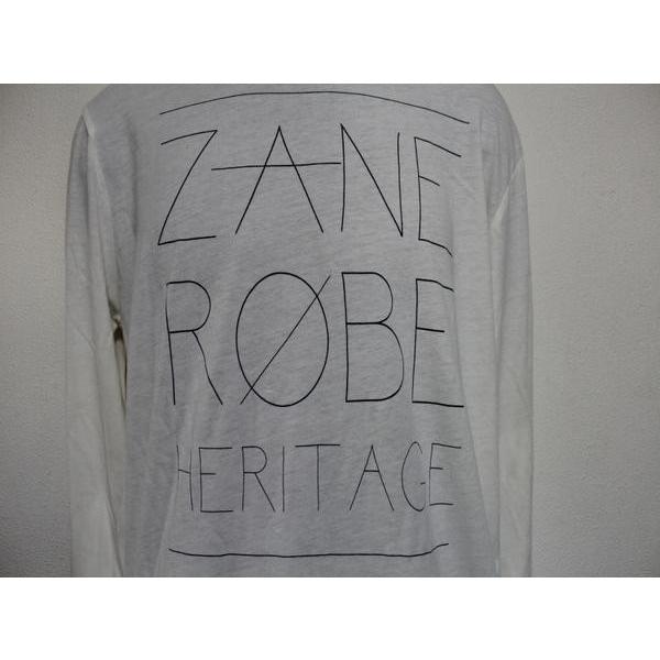ゼインローブ ZANEROBE メンズ長袖Tシャツ 124-INJ-LS ホワイト Mサイズ 新品 ロンティー｜selectshop-blume｜02
