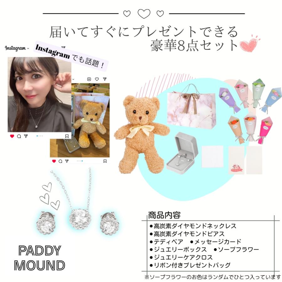 PADDY MOUND 高炭素 ダイヤモンド ネックレス ピアス レディース  