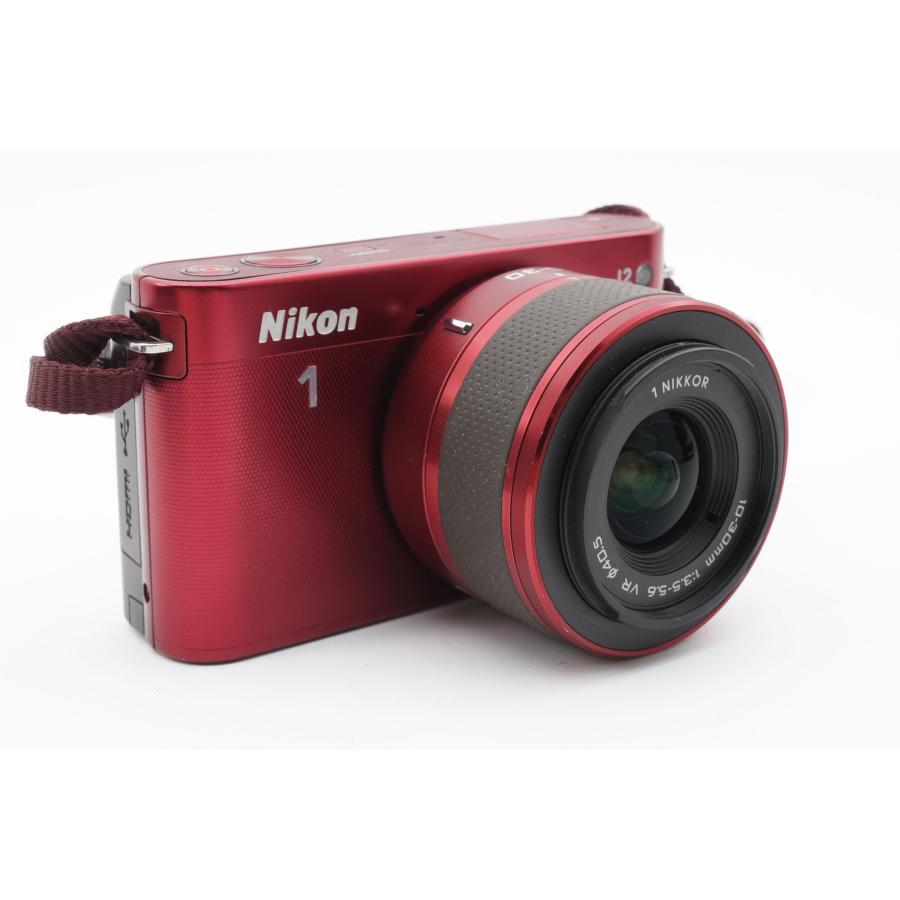 Nikon 1 J2 レッド 1015万画素 + VR 10-30mm/30-110mm ダブルズーム 