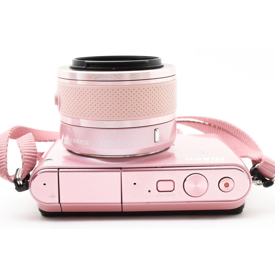 ショット数約500回・返品保証】Nikon1 S1 ピンク レンズキット