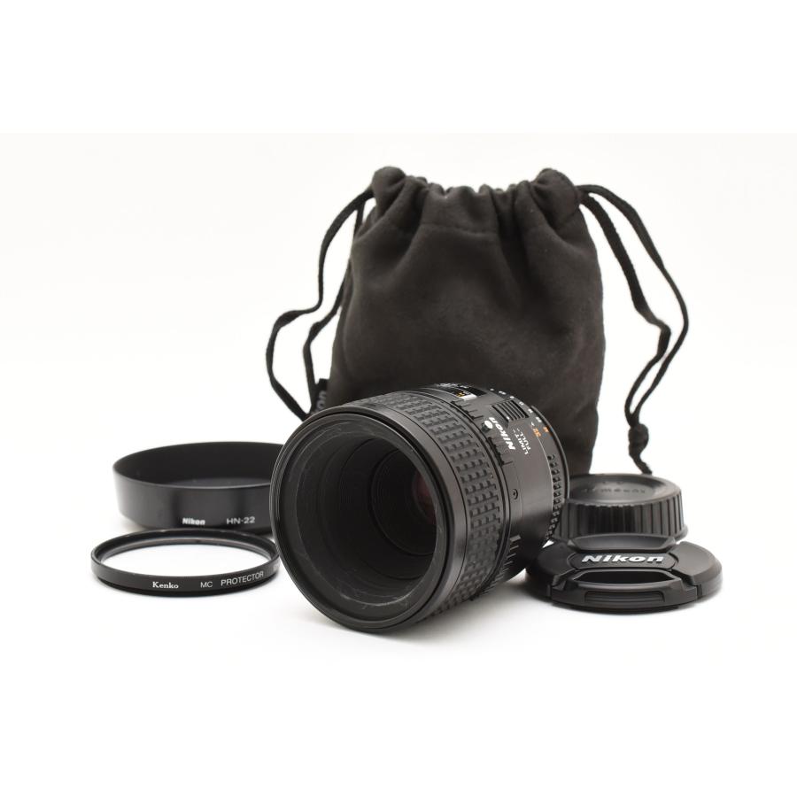 ニコン Nikon AF Micro NIKKOR 60mm f/2.8 D マクロレンズ [美品