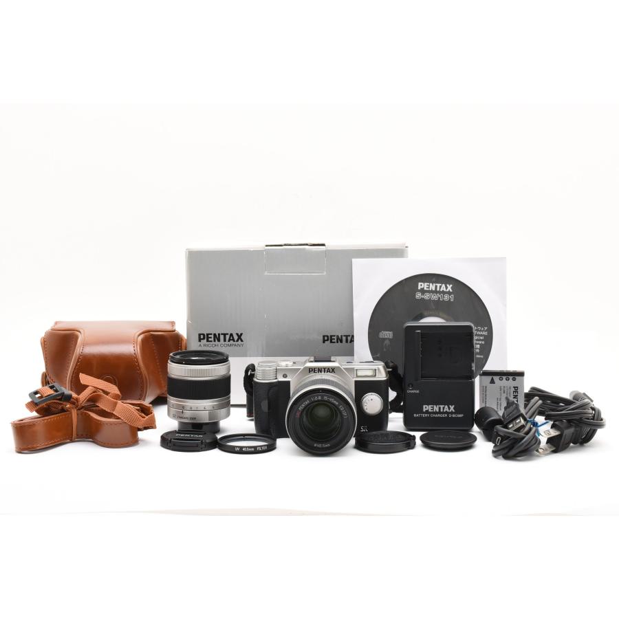 ペンタックス PENTAX Q10 1240万画素 シルバー + 02/06 ダブル