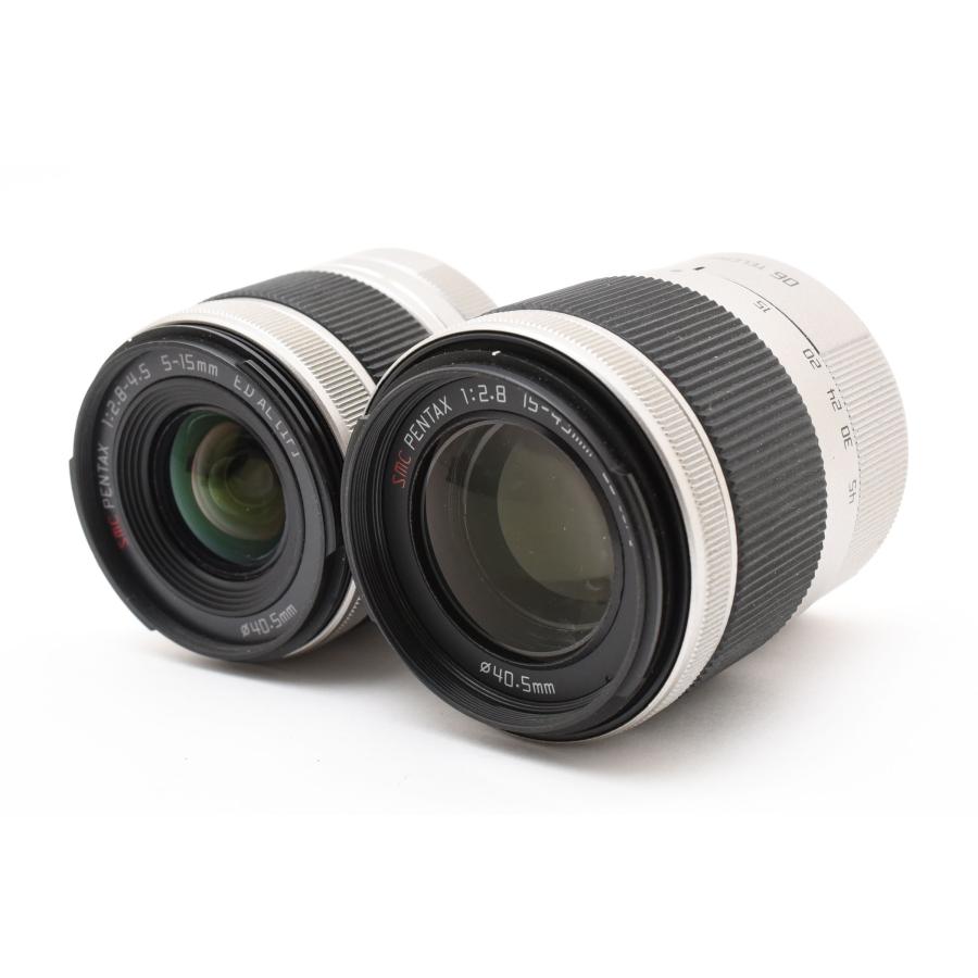 ペンタックス PENTAX Q10 1240万画素 シルバー + 02/06 ダブルズーム