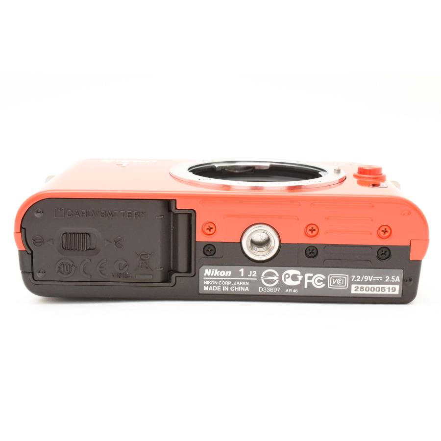 ニコン Nikon 1 J2 オレンジ 1015万画素 + VR 10-30mm/30-110mm