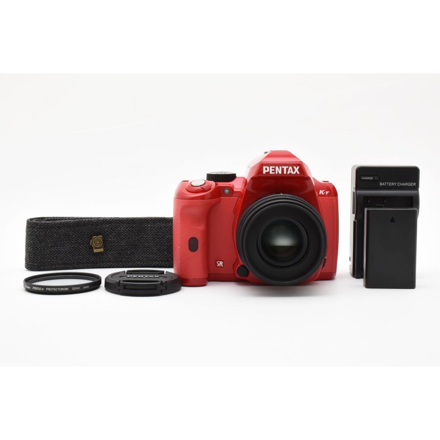 一眼レフカメラ PENTAX K-r ダブルズームキット レッド ペンタックス Pentax K-r レッド/レッド オーダーカラー 1240万画素 +