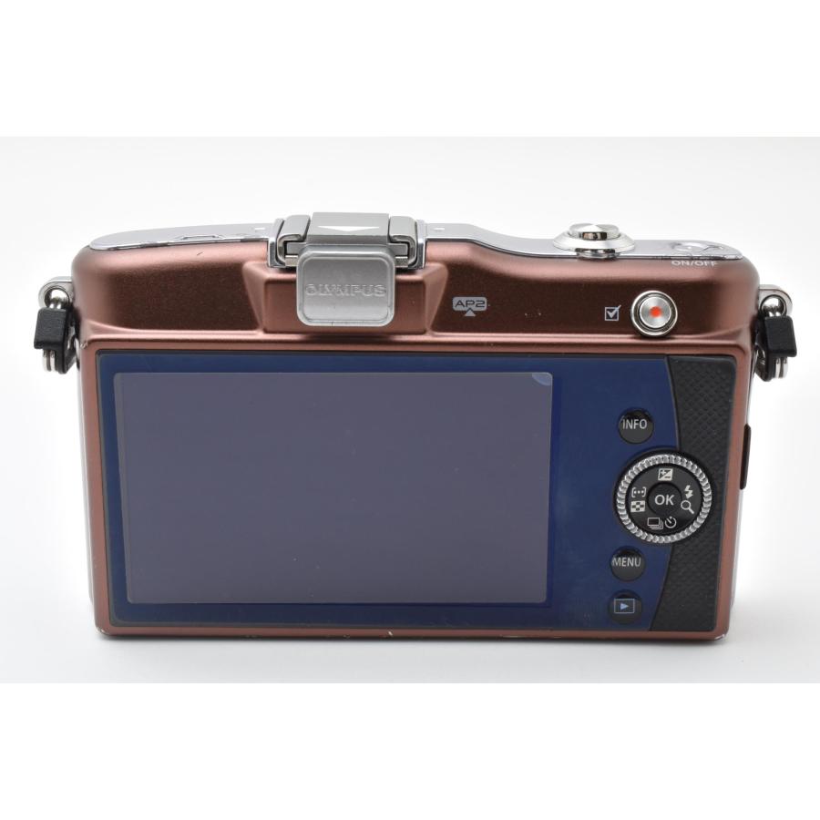★レアなブラウン♪WiFiカード付き★オリンパス E-PM1 レンズキット オリンパス（OLYMPUS） Olympus PEN mini E-PM1 ブラウン ボディ 1230
