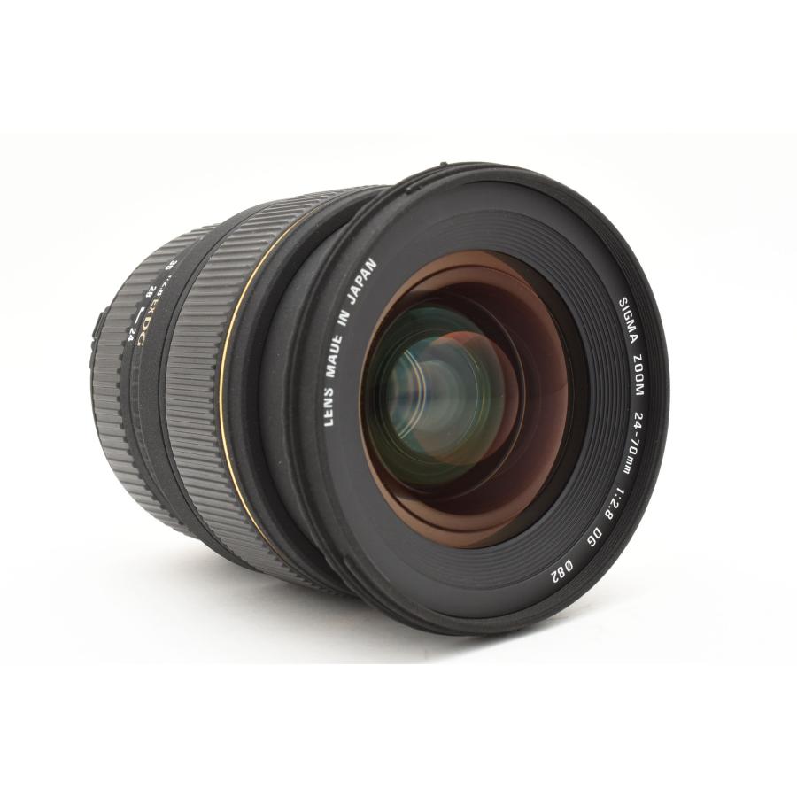 24-70mm F2.8 EX DG Macro マクロレンズ Nikon Fマウント用 [美品] レンズフード ケース 前後キャップ付き フルサイズ対応 【SuperAcromat】
