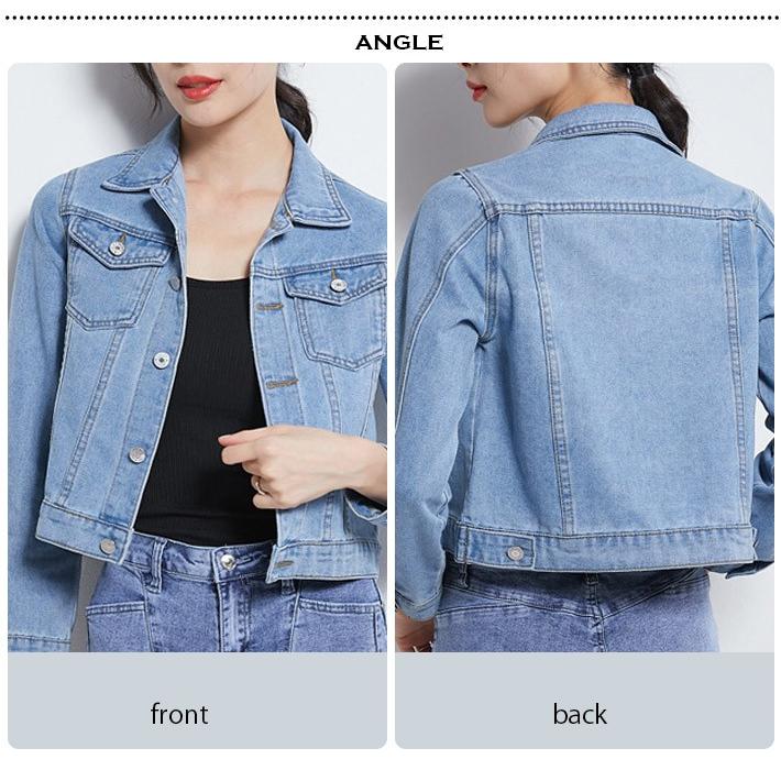 プチプラ ショート丈デニムジャケット Gジャン ジージャン デニムシャツ デニムブルゾン コットン ナチュラル カジュアル アウター ベーシック 白 黒 ブルー Dl 1904 Select Shop Ica 通販 Yahoo ショッピング