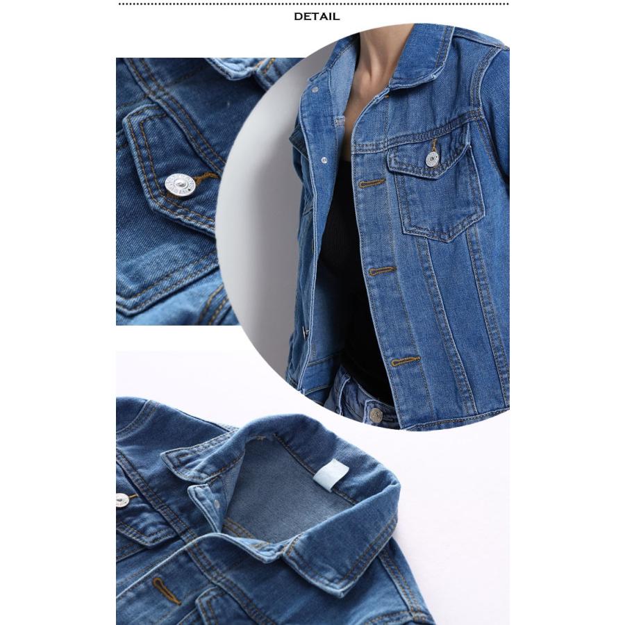 プチプラ ショート丈デニムジャケット Gジャン ジージャン デニムシャツ デニムブルゾン コットン ナチュラル カジュアル アウター ベーシック 白 黒 ブルー Dl 1904 Select Shop Ica 通販 Yahoo ショッピング