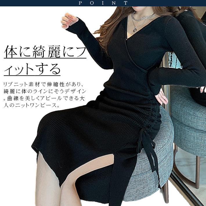 タイトワンピース レディース ニット ひざ丈 ボディコン タイトワンピース レディース ニット ひざ丈 ボディコン