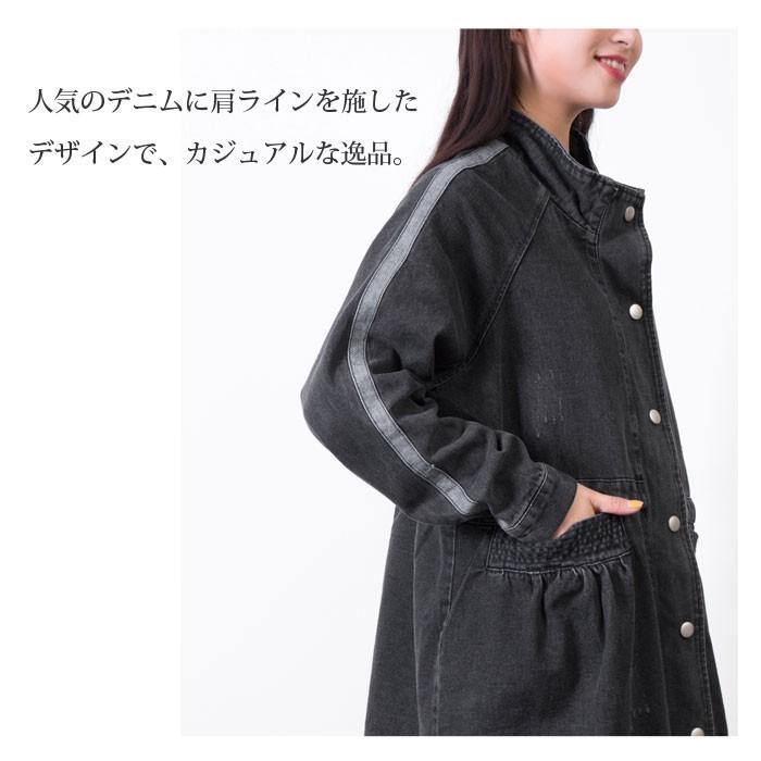 ヴィンテージウォッシュ加工 ロング丈デニムコート デニムワンピース デニムシャツワンピース デニムジャケット Gジャン スプリングコート 春コート マタニティ Wei31 1908 Select Shop Ica 通販 Yahoo ショッピング