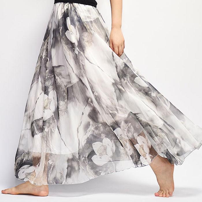 フレアスカート マキシスカート ロングスカート サーキュラー