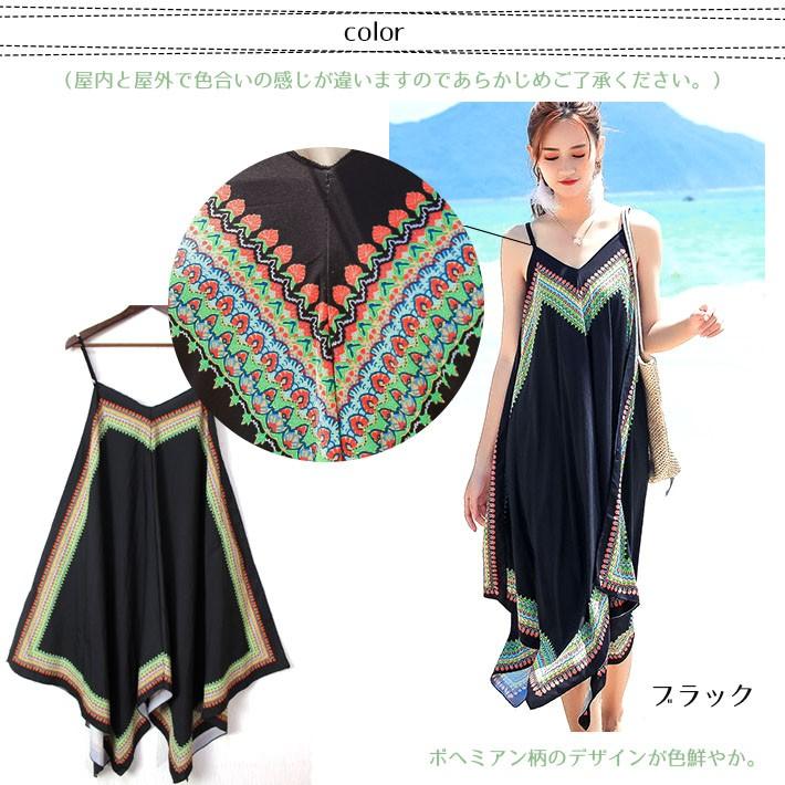 ボヘミアン柄 ロング丈ノースリーブフレアワンピース リゾートワンピース ノースリーブワンピース ビーチワンピース ロングワンピース マキシワンピース Xhy 1901 Select Shop Ica 通販 Yahoo ショッピング