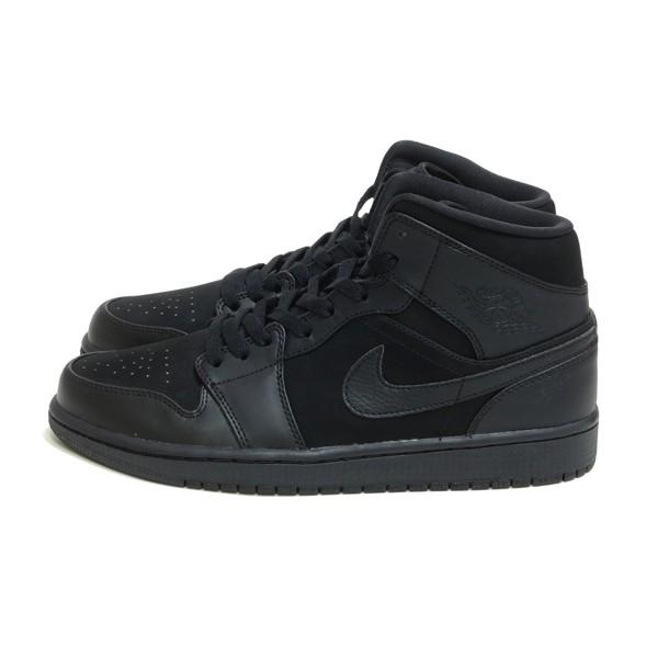 AIR JORDAN 1 MID TRIPLE BLACK ALL BLACK (エアジョーダン1 ミッド トリプルブラック オールブラック 黒)｜selectshop-jp｜06