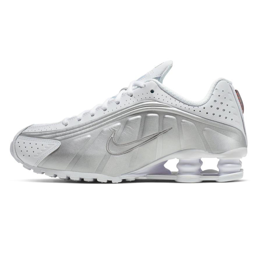ショックス NIKE SHOX R4 WHITE/WHITE-METALLIC SILVER WMNS US11