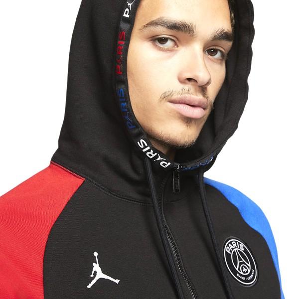 AIR JORDAN PARIS SAINT GERMAIN FULL ZIP FLEECE BLACK/BLUE/RED PSG ( エア