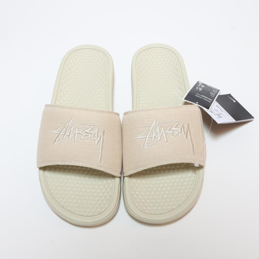 2022SS STUSSY x NIKE BENASSI SLIDE SANDALS FOSSIL STONE  ( ステューシー x ナイキ ベナッシ スライド シャワー サンダル フォッシル ストーン )｜selectshop-jp｜02