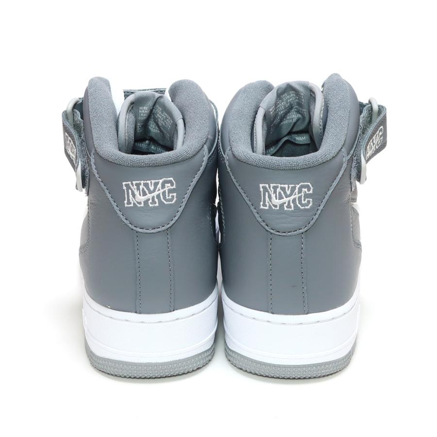 エア フォース 1 NIKE AIR FORCE MID QS COOL GREY/WHITE NYC