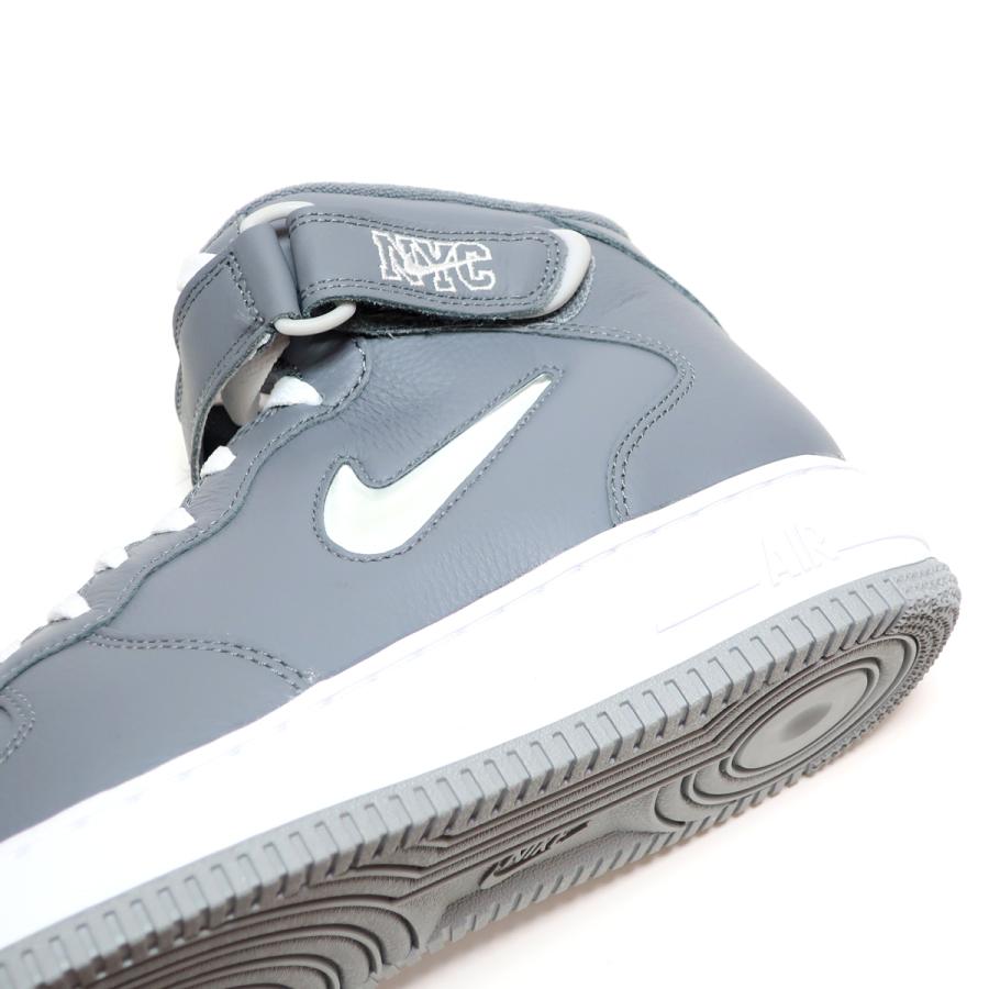 エア フォース 1 NIKE AIR FORCE MID QS COOL GREY/WHITE NYC エア フォース 1 NIKE AIR FORCE MID QS COOL GREY/WHITE NYC