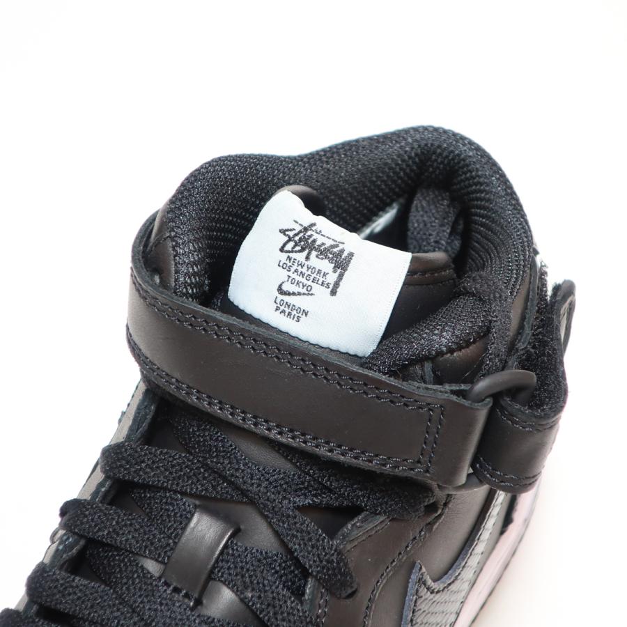 NIKE レディースサイズ☆STUSSY x AIR FORCE 1 '07 MID SP BLACK
