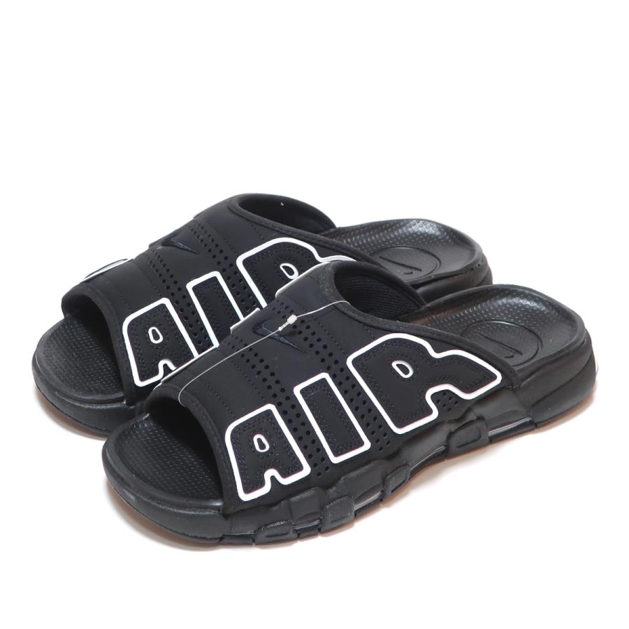 エア モア アップテンポ NIKE AIR MORE UPTEMPO SLIDE BLACK/WHITE